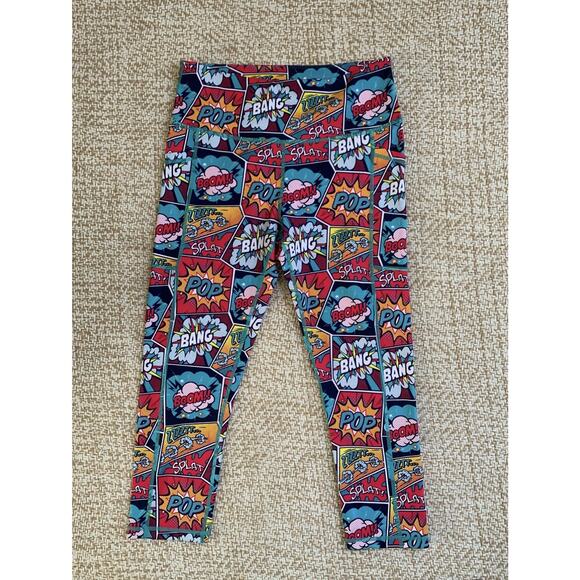 Constantly Varied Gear Womens Comic Leggings Elastic Waist Pull squats fun sm - Picture 2 of 4